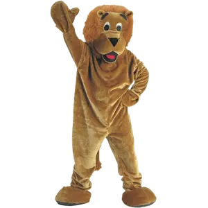 Roaring Lion Mascot For Kids - Plush Jumpsuit with Mitts, Foot Covers & Lion Headpiece - Perfect for Halloween, Birthday Party, Role Play Or Cosplay