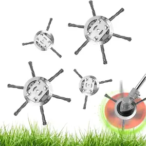 [Buy 1 Get 1]Steel Wire Trimmer Head,Fits 5mm Shaft,Weed Wacker Replacement Heads,Duty Weed Brush Cutter Attachment for Electric & Cordless String Trimmers,ldeal for Grass,Moss & Rust Removal.