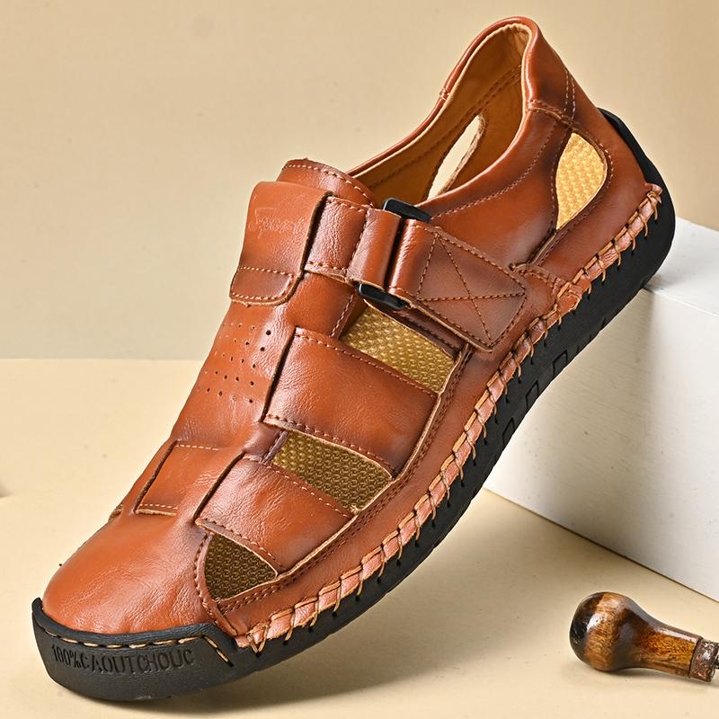 Men's Sport Sandals Closed Toe Outdoor Handmade Sandal Summer Beach Sandal Fisherman Sandals Lightweight & Versatile