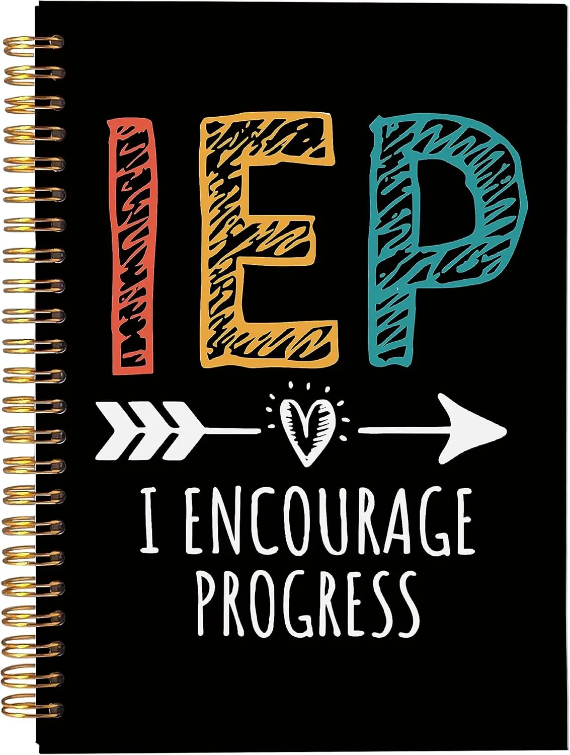 Special Education Teacher Gifts,Teacher Notebook,IEP Teacher Gifts,IEP Teacher  Haves,IEP I Encourage Progress,Special Education Teacher Spiral Notebook Journal 5.5x8.3 Inch
