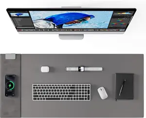Wireless Charging Gaming Mouse Pad 15W, 800x390x4MM, Extra Large Non-Slip Desk Mat for Laptop PC Computer Keyboard