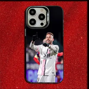Football N-Neymar Phone Case For iPhone 17 Air 16 15 14 13 12 11 Pro Max Plus Gray Matte Silicone Black Cover