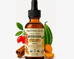 Berberine with Ceylon Cinnamon, Bitter Melon, Turmeric & Chromium – Blood Sugar Balance & Glucose Metabolism – 1200mg, No Sugar, Vegan, Non-GMO
