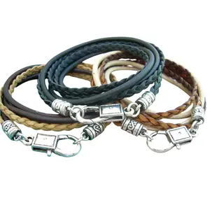 Leather Wrap Bracelet, Braided Bracelet, Wrap Bracelet, Leather Bracelet, Mens Bracelet, Bracelet, Mens Jewelry, Womens Jewelry, Triple Wrap