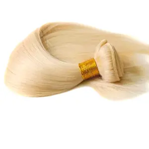 613 Straight Virgin Human Hair Bundles blonde