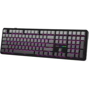 Aula F108 Full Size  Gaming Keyboard with 4000mAh , 108 Hot-Swappable and Programmable , NKRO, RGB Backlight, for Win//PC/Android (Black Gradient)