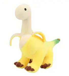 Cute Banana Brontosaurus Design Plush Toy, Soft Stuffed Animal Plushie, Soft Stuffed Dinosaur, Cartoon Banana Soft Dragon Doll, Home Decoration Gift