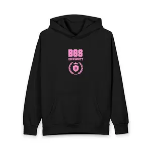 "Money Major" Pink Graphic Pullover - Oversized Hoodie with Double-Layer Hood & Durable Stitching - 10 oz Heavy Fabric for Cozy Warmth - Perfect for Campus Hangouts & Weekend Adventures