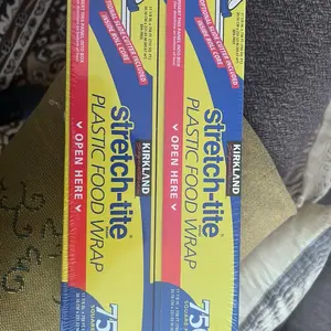 stretch-tite BRAND PLASTIC FOOD WRAP V OPEN HERE