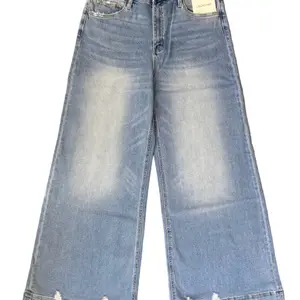 Lovervet The Adrian High-Rise Wide Leg Denim Jeans with Three Lengths for Versatile Style