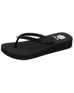 Yellow Box Women's Jello Rhinestone Sandals - 55770