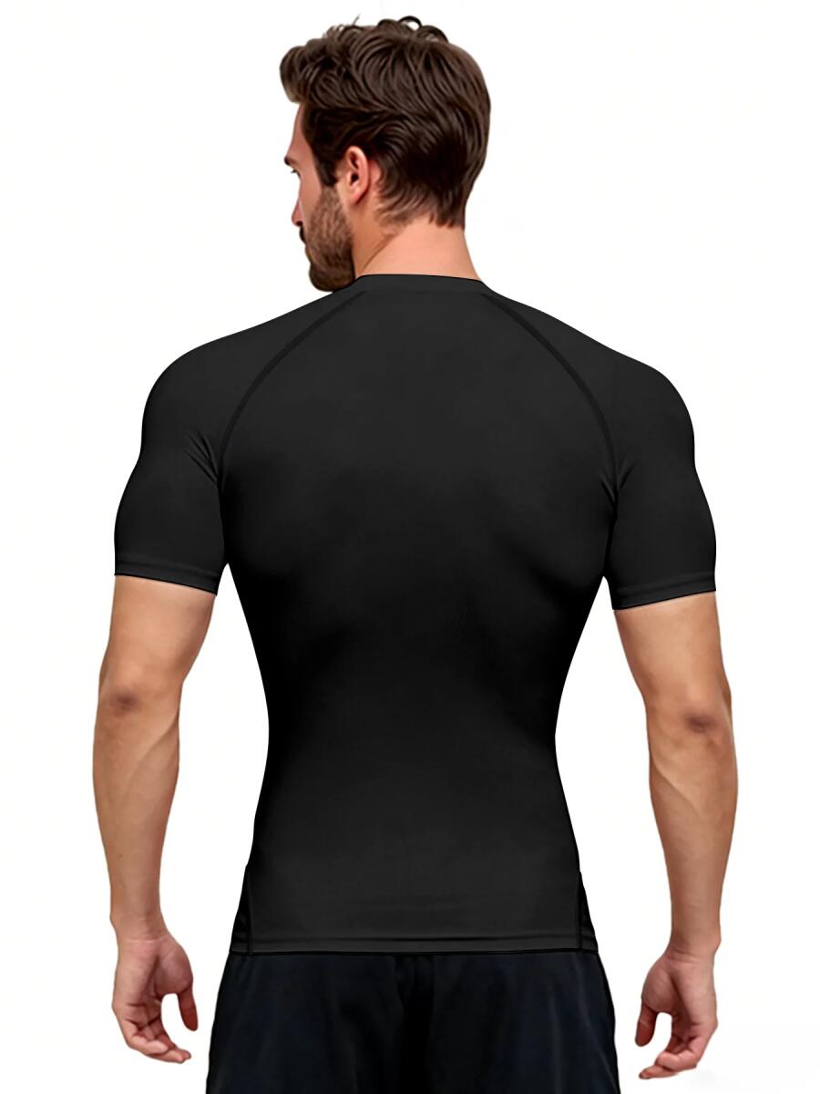 Go Jo Men's Gothic Death Metal Compression Shirt Quick Dry Athletic Workout Rash Guard for Intense Training Sessions