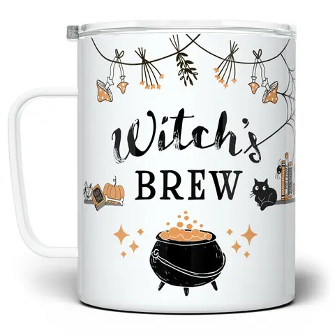 LOFTIPOP Witch's Brew Mug, Spooky Witchy Halloween Cup, Fall Autumn Season Mug, Designed and Printed in the USA by Loftipop