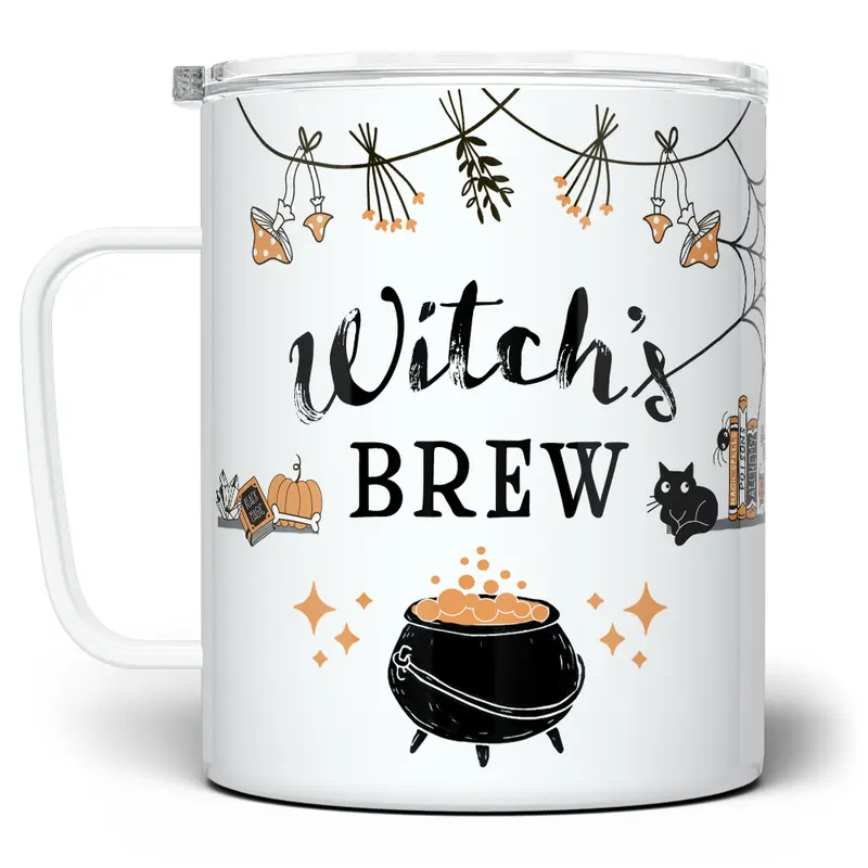 LOFTIPOP Witch's Brew Mug, Spooky Witchy Halloween Cup, Fall Autumn Season Mug, Designed and Printed in the USA by Loftipop