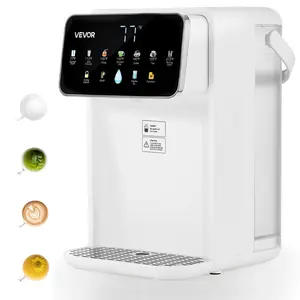 VEVOR Instant Hot Water Dispenser, Countertop Boiling Water Dispenser with Adjustable 7 Temperatures & 7 Water Volumes, 118oz Removable Water Tank, Quick Heating with Touchscreen & Child Lock for Home