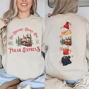 Polar Express Retro Christmas Shirt, Believe Holiday Sweatshirt, 90s Movie Graphic Tee, Funny Xmas Family Outfit, Winter Season Gift Top