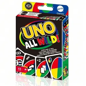 Uno Card Game by Mattel, Fun Family Party Game, All-Over Print Design, Perfect for Gatherings & Parties, Engaging Flip Page Style, Wildcard Cards