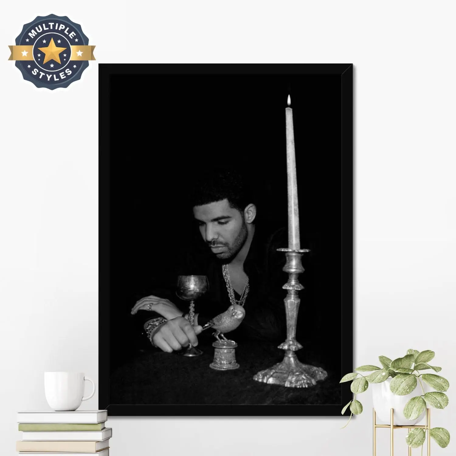 Drake Poster, Drake Street Poster, Rap Legend Wall Decor, Rap Icon Print, Rap Artist Wall Art Gift Room