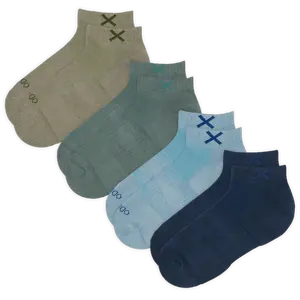 ODD Men's Basix Ankle Socks 4-Pack, Soft Breathable Plain Knit, Comfortable Low-Profile Style for Everyday Wear, Menswear