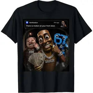 John Pork Tung Tung Tung Sahur 67 Meme Funny Brainrot T-Shirt Women Men Unisex Cotton Clothing Streetwear