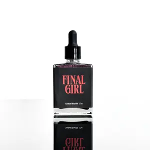 Final Girl | Samhain Bath + Body Oil | 1.7 oz Shimmer Oil | Scent: Bonfire Smoke + Spiced Pumpkin + Resin + Dark Woods | Halloween | Horror Fragrance