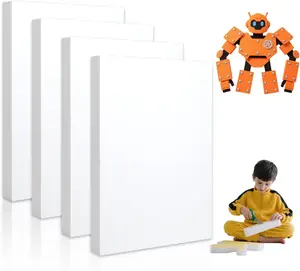 High Density XPS Foam Board 4 Pack 15.6x11.7x0.79in Polystyrene Craft Foam Sheets Rigid and Easy to Shape for DIY Modeling Art Projects Party Decoration Cosplay Prop Production Carve Heat Insulation