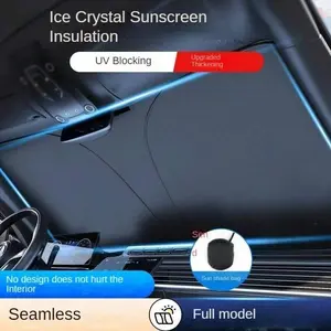 Luxury Foldable Portable Car Windshield Sunshade, Premium UV Protection And Heat Reflector, Universal Fit For Cars, SUVs, And Trucks, Essential Travel Accessory And Ideal High-End Gift Choice