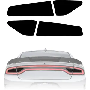 Blackout Taillight Vinyl Tint Film Precut Overlays Tail Light Wrap Cover Compatible with Dodge Charger 2015-2021