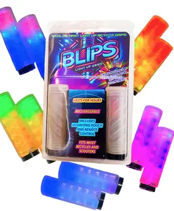 BLIPS LED Light-Up Bicycle/Scooter Grips for Safe Night Rides lights