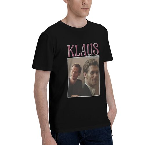 Awesome Klaus Mikaelson < The Vampire Diaries > Men's Crew Neck Pure Cotton T-Shirt