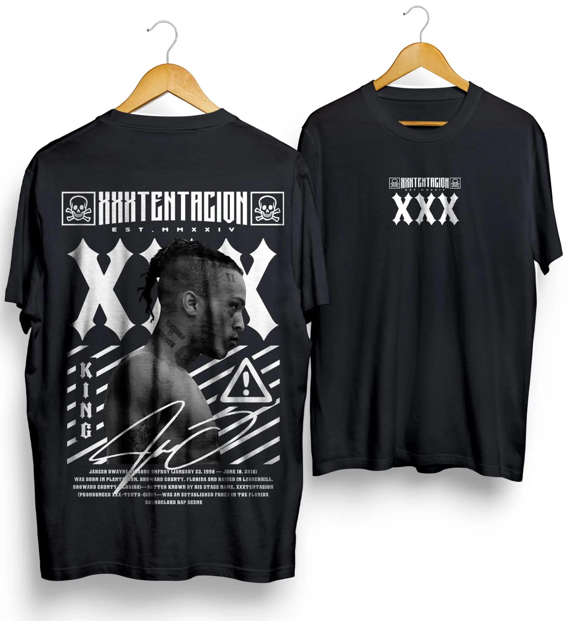 XXXTentacion Shirt, Retro Rapper T-Shirt, Vintage Hip Hop Graphic 2 sided Tee, Y2K Streetwear, Fan Gift