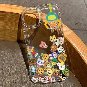 Game Animals Crossings Phone Case, Compatible with iPhone Models 17-11 Pro Max Mini Air XR XS X 7 8 Plus, Soft Tpu Material