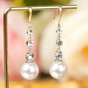 LisiZen Gentle White Pearl Tassel Hook Earrings, Versatile Fashion Jewelry for Women, Elegant Style DZEH1991
