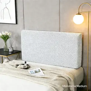 Water Ripple Full-Cover Headboard Cover Dust Protector | Fits All Bed Sizes, Machine Washable, Soft & Highly Elastic for a Snug Fit, Versatile Bedding Accessory, Headboard Set