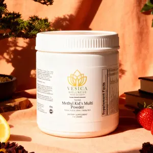 Methyl Kid's Multi Powder | Folinic Acid | Adeno and Methyl B12 | Unsweetened Additive-Free Multivitamin for Children with Taste Sensitivities - 114 Grams