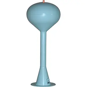 Rail Town HO 2904L Spherical Water Tower Kit with Flashing Red Light (Sky Blue)