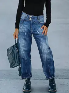 Wide Leg Jeans with Pockets