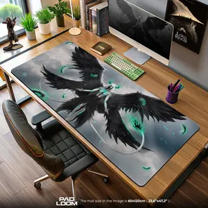 Bleach Ulquiorra Fallen Angel Mouse Pad, Anime Gaming Desk Mat, Anime Mouse Pad, Desk Mat, PC Accessories.