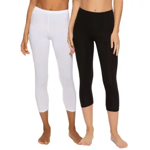 Cotton Modal Capri Leggings 2-Pack