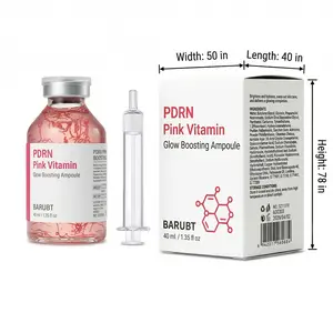 Collagen Peptide Pink Glow Intensive Ampoule |   Copper Peptides&Vitamin B12 Serum for Face with Collagen & Multi Peptides & 10 Hyaluronic Acids |   Korean Skincare Serum