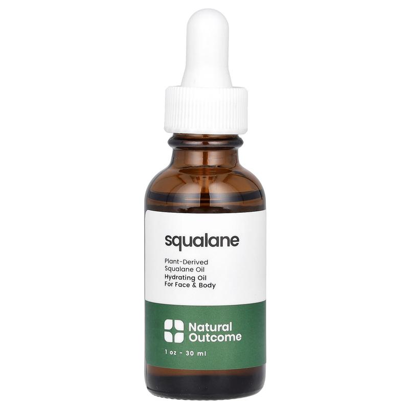 Natural Outcome Squalane, Hydrating Oil for Face & Body, Fragrance Free, 1 oz (30 ml)