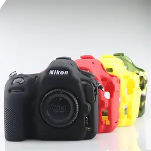 Litchi Pattern Soft D850 Silicone Case Armor Camera Body Skin For Nikon D850 Protective Rubber Cover