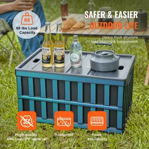 Christmas present Collapsible Storage Bins with Lids, 65L 3 Packs, Folding Plastic Stackable Utility Crates with Handles, Large Heavy Duty Containers for Clothes, Toys, Books, Snack, Shoes, and Grocery Organizing