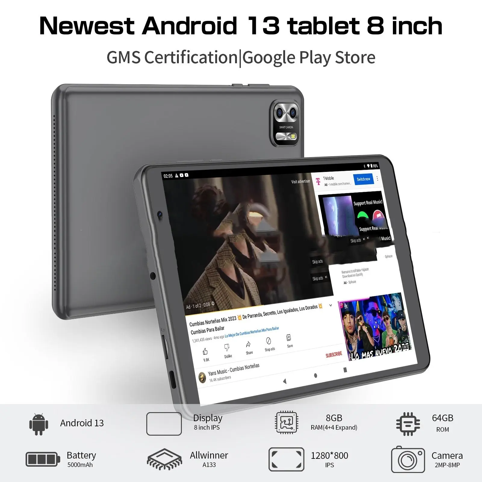 8-inch Eight-core Tablet -Android 8-inch Eight-core Tablet -Android