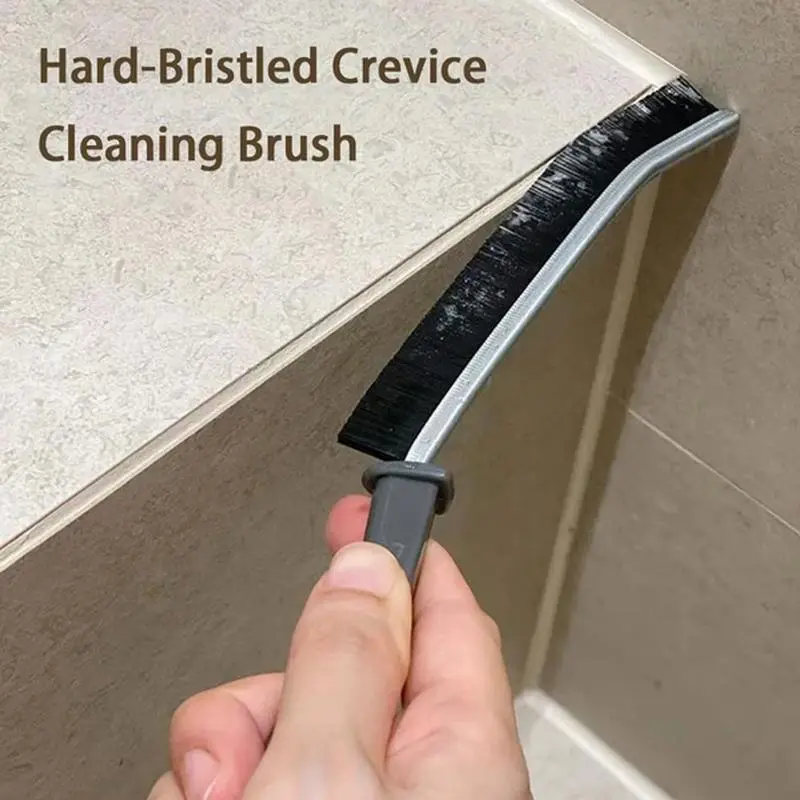 Upgraded Hard Bristle Crevice Cleaning Brush, Small Cleaning Brushes, Grout Cleaner Brush, Toilet Brush, Scrub Brush for Shower Tile, Skinny Gap Cleaning Tools for Household Use, Bathroom, Kitchen summerwins