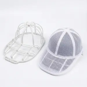 HatStow Hat Washer Cage, Nylon Laundry Accessory with Adjustable Lightweight Zipper Mesh Bags, Baseball Cap Washing Machine Protector for Cleaning and Organizing