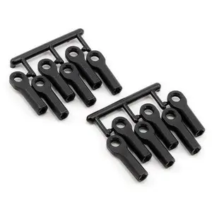 RPM Long Traxxas Turnbuckle Rod End Set (Black) (12)