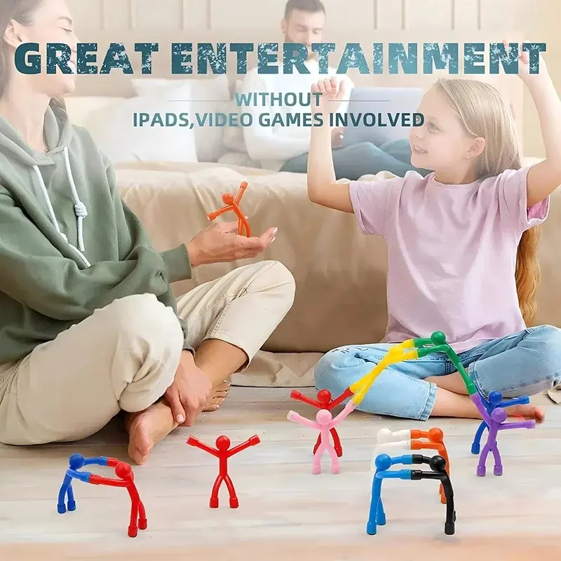 Fridge Magnets Man, Humanoid Fun Unique Miniature Magnetic Play Toys for Fridge Magnetic People Mini Humanoid Colorful Magnetic Toy for Locker Office Home Decor