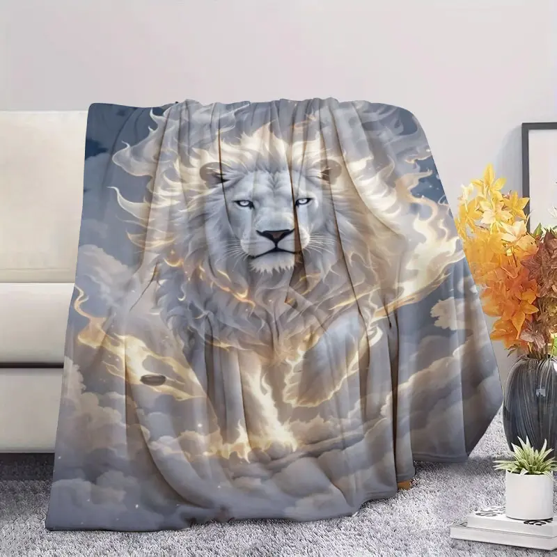 Sunflower Cow Fleece Blanket, Warm Comfortable Sofa Throw, Cozy Home Use, Digital Print Design, Perfect for Bedroom Bedspread, AC Cover, Party Decoration