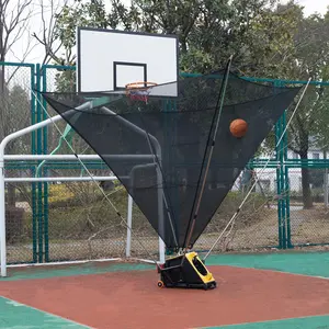 Efficraft 2-in-1 Basketball Catching & Shooting Machine, Dual - Power Rechargeable/Plug - in Basketball Shooting Trainer, Basketball Rebounder Machine, Basketball Return Attachment